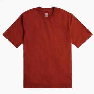 Topo Designs - Fire Brick Dirt Pocket Tee - Medium - NWT